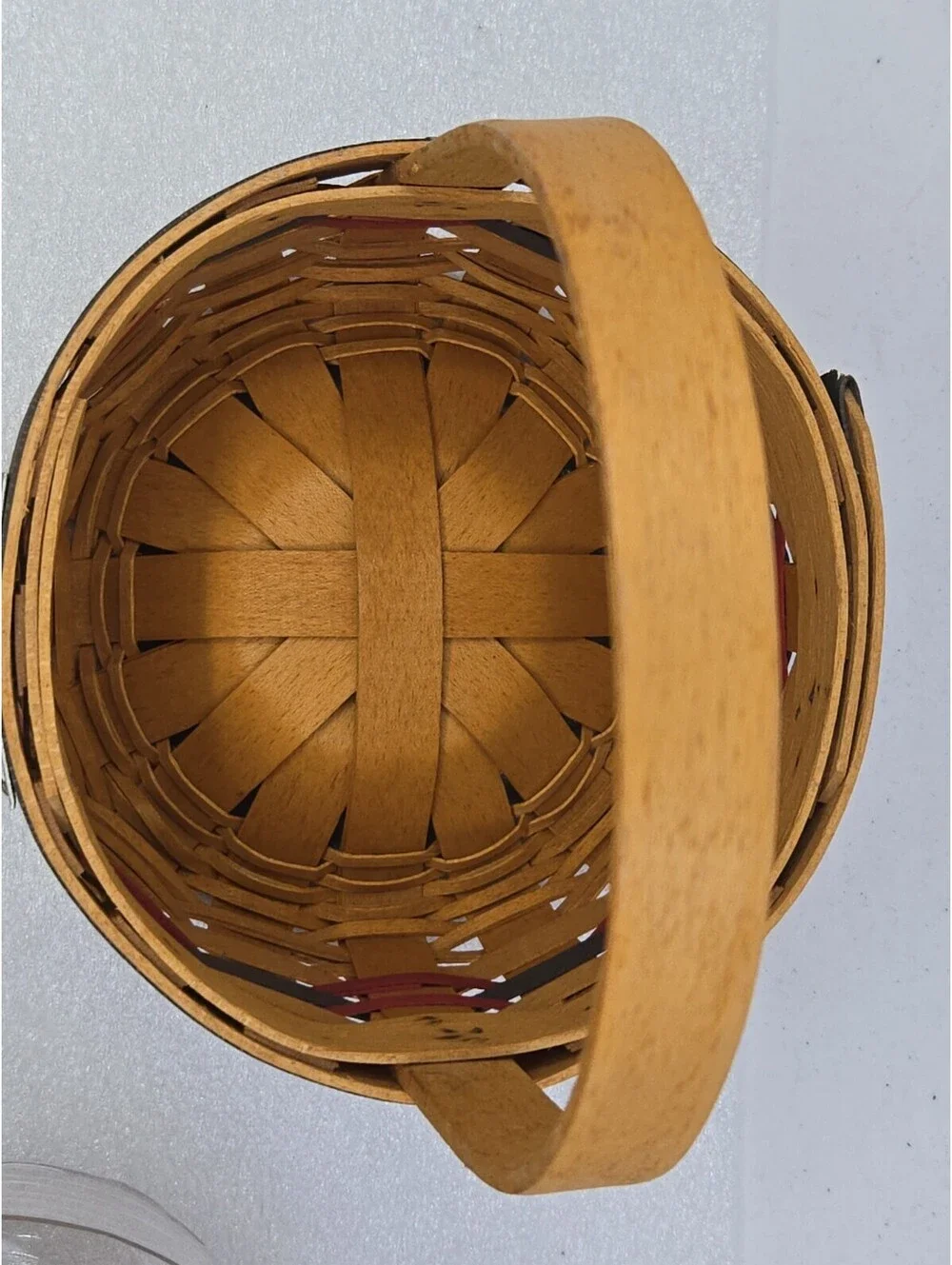 Longaberger 1997 Inaugural Basket Patriotic + Protector, Old Glory Flag Liner